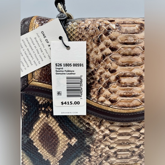 💎HP💎New Brahmin Ingrid Savino Folklore Satchel - Picture 8 of 13